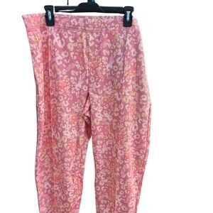 Isaac Mizrahi Live! SOHO Regular Solid and Printed Jogger Pink XL